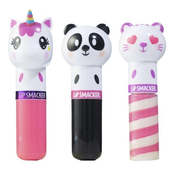 Lip Smacker Lippy Pals Flavored Lip Balm | Unicorn, Bunny, Llama | Clear Matte - Picture 1 of 6